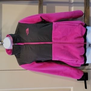 North Face Girls Fleece coat, sz LG (14/16), Pink